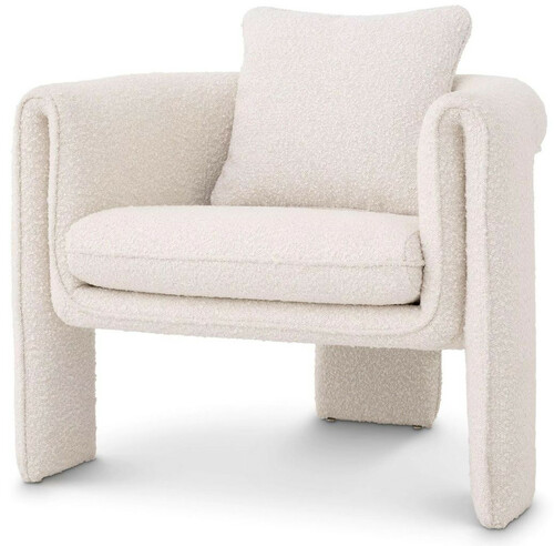 Casa Padrino Luxus Sessel Creme 81 x 77 x H. 68 cm - Wohnzimmer Sessel - Hotel Sessel - Wohnzimmer M�bel - Luxus M�bel - Wohnzimmer Einrichtung - Luxus Einrichtung - M�bel Luxus