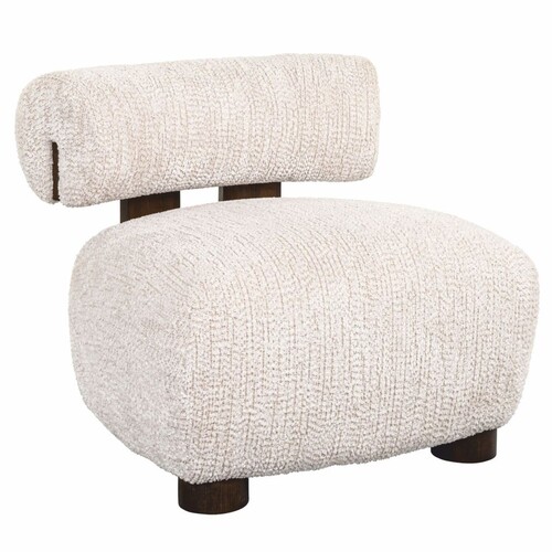 Casa Padrino Luxus Sessel Creme / Dunkelbraun - Wohnzimmer & Hotel M�bel