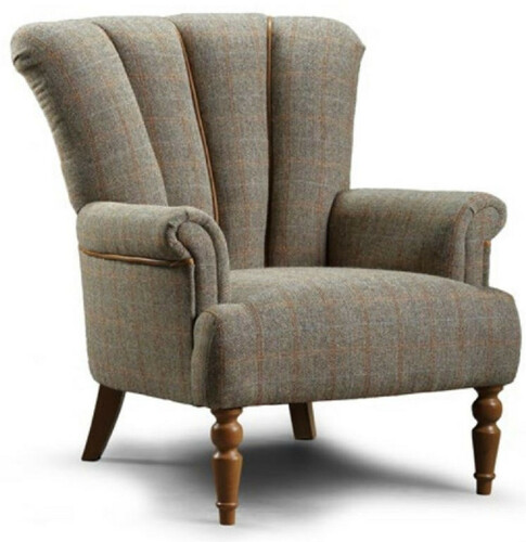 Casa Padrino Luxus Sessel Grau / Braun 80 x 88 x H. 92 cm - Wohnzimmer Sessel - Wohnzimmer M�bel - Luxus Kollektion