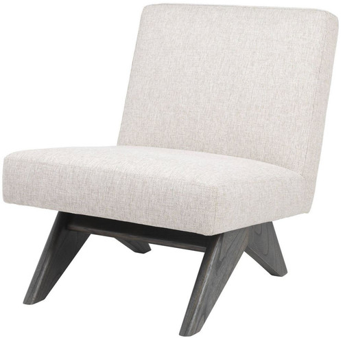 Casa Padrino Luxus Lounge Sessel Naturfarben / Braun 60 x 81 x H. 75 cm - Wohnzimmer Sessel - Luxus M�bel