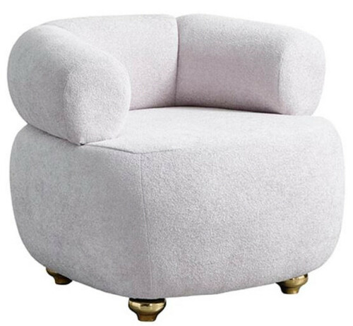 Casa Padrino Luxus Sessel Grau / Gold - Moderner Wohnzimmer Sessel - Moderne Wohnzimmer M�bel - Luxus Kollektion