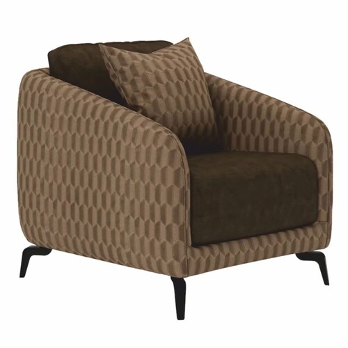 Casa Padrino Luxus Sessel Braun / Dunkelbraun / Schwarz - Wohnzimmer & Hotel M�bel