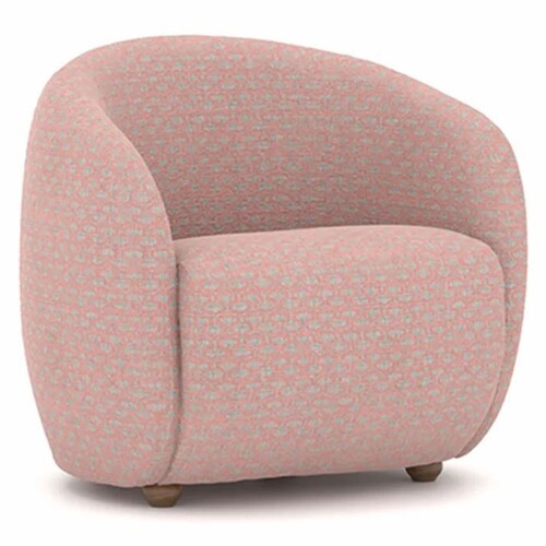 Casa Padrino Luxus Sessel Rosa / Grau / Braun - Wohnzimmer & Hotel M�bel