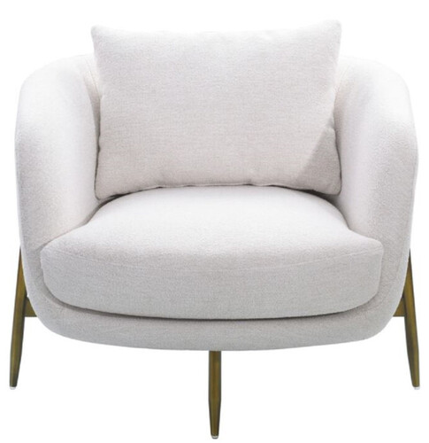 Casa Padrino Luxus Sessel Wei� / Antik Bronze 85,5 x 77 x H. 67 cm - Wohnzimmer Sessel - Hotel Sessel - Wohnzimmer M�bel - Hotel M�bel - Luxus M�bel - Luxus Einrichtung