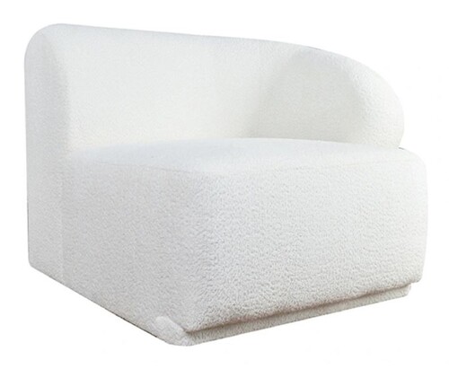 Casa Padrino Luxus Sessel Rechte Seite Wei� 87 x 94 x H. 75 cm - Modulare M�bel