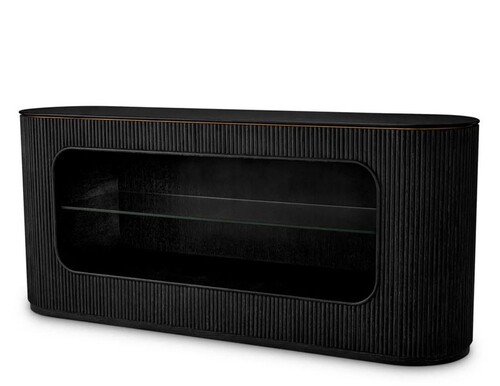 Casa Padrino Luxus Sideboard Schwarzgrau 180 cm - Luxus Hotel M�bel