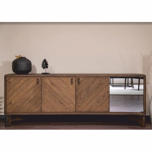 Casa Padrino Luxus Sideboard mit 4 T�ren Braun 210 cm - Luxus M�bel