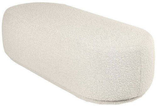 Casa Padrino Luxus Sitzbank Cremefarben 137,5 x 56,5 x H. 38 cm - Gepolsterte Wohnzimmer Bank - Wohnzimmer M�bel - Hotel M�bel - Luxus Kollektion