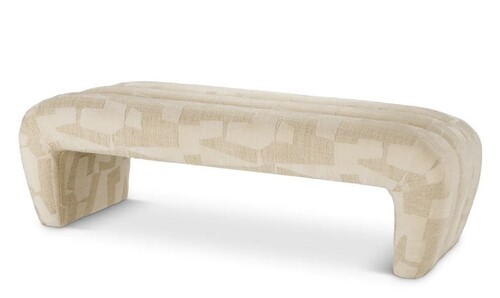 Casa Padrino Luxus Sitzbank Sandfarben 144 cm - Schlafzimmer & Hotel M�bel