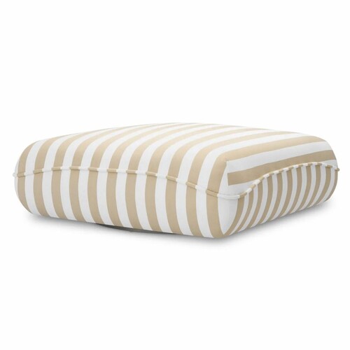 Casa Padrino Luxus Outdoor Sitzsack Wei� / Beige 118 cm - Garten Sitzkissen