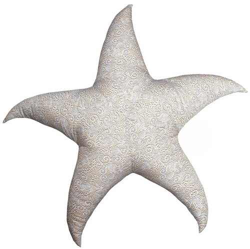 Casa Padrino Luxus Sitzsack Seestern Beige / Wei�  180