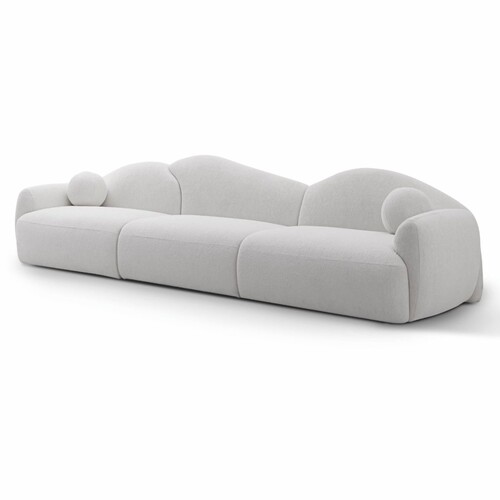 Casa Padrino Luxus Wohnzimmer & Hotel Sofa Grau 350 cm - Wohnzimmer & Hotel M�bel - Luxus M�bel