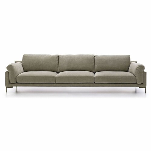 Casa Padrino Luxus Sofa Grau 300 cm - Luxus Wohnzimmer & Hotel M�bel