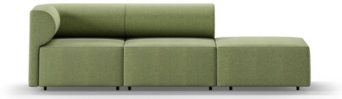 Casa Padrino Luxus Sofa Linke Seite Gr�n 270 cm - Modulares Wohnzimmer Sofa - Luxus Wohnzimmer M�bel