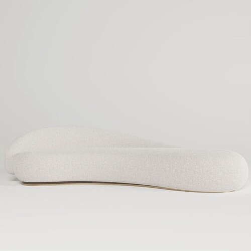 Casa Padrino Luxus Sofa Linke Seite Wei� / Dunkelbraun / Messing 280 cm - Wohnzimmer & Hotel M�bel