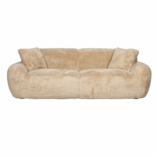 Casa Padrino Luxus Sofa Sandfarben 240 cm - Wohnzimmer & Hotel M�bel