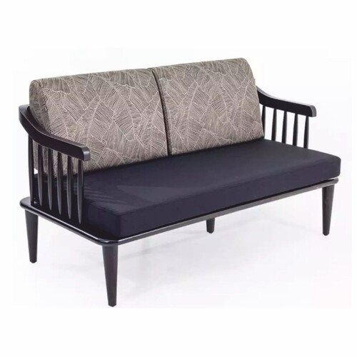 Casa Padrino Luxus Sofa Lila / Grau 140 cm - Wohnzimmer & Hotel M�bel