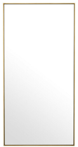 Casa Padrino Luxus Spiegel / Wandspiegel Messingfarben 90 x H. 180 cm - Garderobenspiegel - Wohnzimmer Spiegel - Luxus Qualit�t