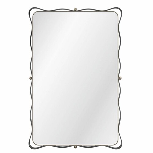 Casa Padrino Luxus Metall Spiegel Bronze / Gold H. 119,4 cm - Luxus M�bel