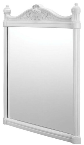 Casa Padrino Jugendstil Wandspiegel 55,3 x 3,7 x H. 75 cm - Verschiedene Farben - Eleganter Aluminium Badezimmerspiegel - Badspiegel - Barock & Jugendstil Badezimmer Accessoires 