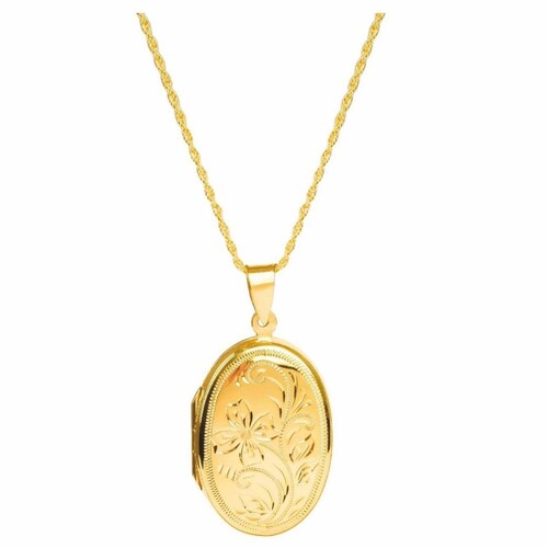 Casa Padrino Luxus Sterlingsilber Damen Halskette mit Brosche Gold - Damen Schmuck