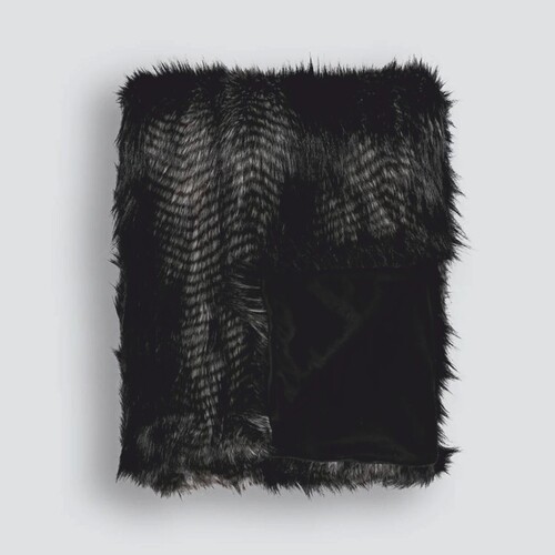 Casa Padrino Luxus Tagesdecke Schwarz 150 x 240 cm - Luxus Wohndecke