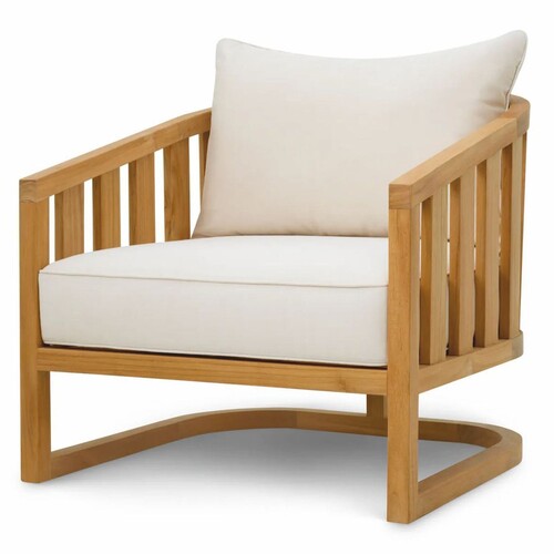 Casa Padrino Luxus Teakholz Garten Sessel Naturfarben - Teakholz Garten M�bel
