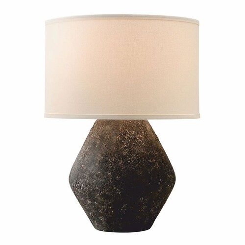 Casa Padrino Luxus Tischleuchte Schwarz / Cremewei� H. 58,5 cm - Luxus Leuchten