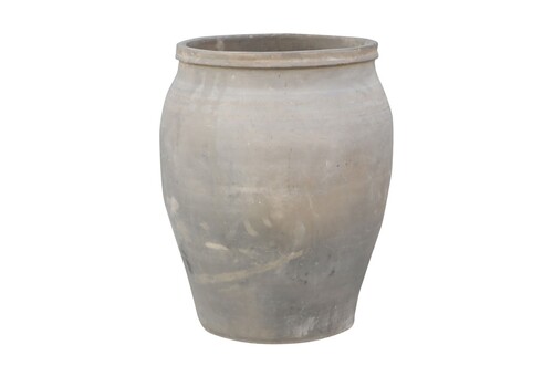 Casa Padrino Luxus Vase 48 x 48 x H. 61 cm - Gro�e Terrakotta Vase im rustikalen Antik-Look - Luxus Deko Accessoires