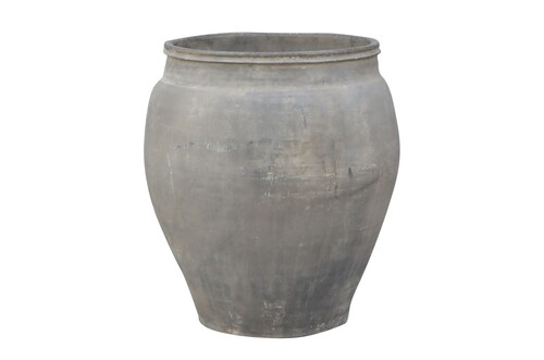 Casa Padrino Luxus Vase 50 x 50 x H. 60 cm - Gro�e Terrakotta Vase im rustikalen Antik-Look - Luxus Deko Accessoires
