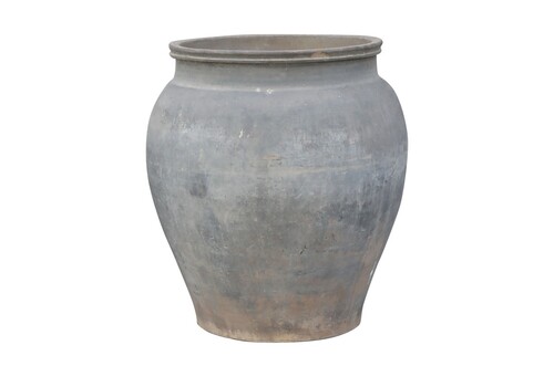Casa Padrino Luxus Vase 52 x 52 x H. 60 cm - Gro�e Terrakotta Vase im rustikalen Antik-Look - Luxus Deko Accessoires