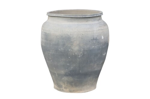 Casa Padrino Luxus Vase 52 x 52 x H. 62 cm - Gro�e Terrakotta Vase im rustikalen Antik-Look - Luxus Deko Accessoires