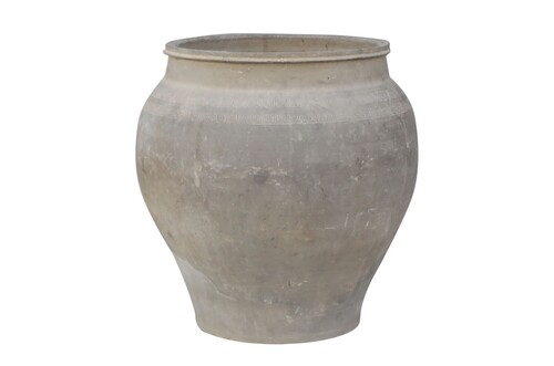 Casa Padrino Luxus Vase 55 x 55 x H. 59 cm - Gro�e Terrakotta Vase im rustikalen Antik-Look - Luxus Deko Accessoires