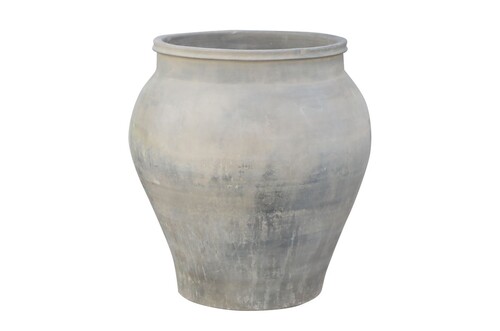 Casa Padrino Luxus Vase 56 x 56 x H. 60 cm - Gro�e Terrakotta Vase im rustikalen Antik-Look - Luxus Deko Accessoires