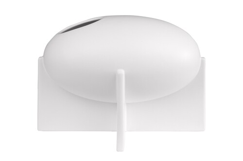 Casa Padrino Luxus Vase Antikwei� 30 x 18 x H. 21 cm - Breite Steingut Vase der OVO Serie mit Old White Glasur - Luxus Deko Accessoires