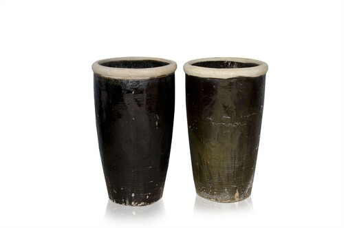 Casa Padrino Luxus Vase ca. 60 x H. 95 cm - Gro�e Keramik Urnenvase im Antik Stil, Ma�e variieren je Exemplar - Luxus Deko Accessoires