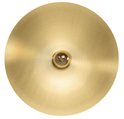 Casa Padrino Luxus Wandleuchte  40 cm - Runde Messing Wandlampe - Hotel & Restaurant Wandleuchte - Luxus Qualit�t