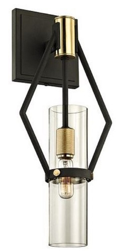 Casa Padrino Luxus Wandleuchte Bronze / Messing 17,8 x 11,4 x H. 40,6 cm - Designer Wohnzimmer Wandlampe