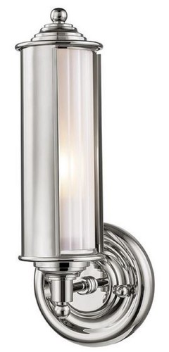 Casa Padrino Luxus Wandleuchte Silber / Wei� 12,1 x 12,7 x H. 31,1 cm - Luxus Kollektion