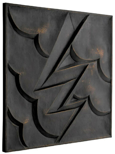 Casa Padrino Luxus Wandrelief Bronze 100 x 4,5 x H. 100 cm - Quadratisches Wandbild - Wohnzimmer Deko - Hotel Deko - Wanddeko - Deko Accessoires - Luxus M�bel - Luxus Qualit�t