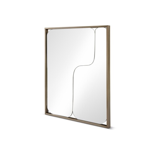 Casa Padrino Luxus Wandspiegel 100 x 120 x H. 5 cm - Eleganter Wandspiegel - Moderne Wohnzimmer M�bel - Luxus Qualit�t