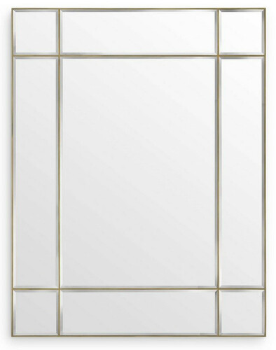 Casa Padrino Luxus Wandspiegel Vintage Messingfarben 140 x 4 x H. 180 cm - Wohnzimmer Spiegel - Schlafzimmer Spiegel - Garderoben Spiegel - Luxus M�bel