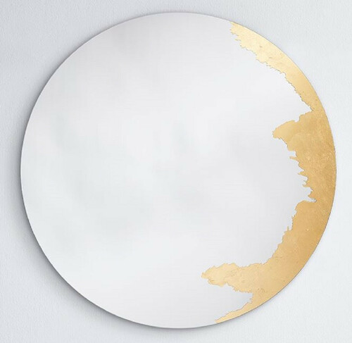 Casa Padrino Luxus Wandspiegel Gold  70 cm - Runder Wohnzimmer Spiegel - Schlafzimmer Spiegel - Garderoben Spiegel - Luxus M�bel - Luxus Interior - Luxus Qualit�t