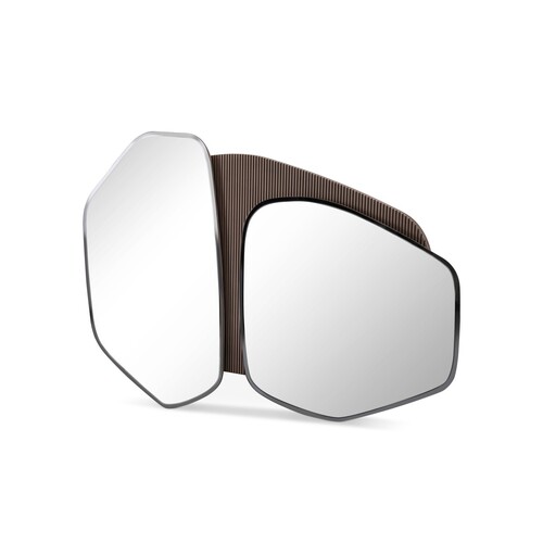 Casa Padrino Luxus Wandspiegel Grau 142 x 90 x H. 5 cm - Wandspiegel mit Spiegelglas - Moderne Wohnzimmer M�bel - Luxus Qualit�t