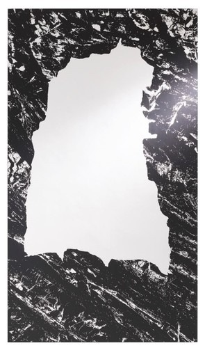 Casa Padrino Designer Wandspiegel Schwarz 70 x H. 123 cm - Wohnzimmer Spiegel - Garderoben Spiegel - Luxus Kollektion