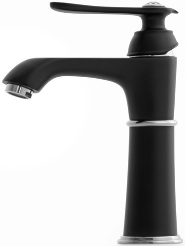 Casa Padrino Luxus Waschtischarmatur H. 21,5 cm - Verschiedene Farben - Einhebelmischer mit Kristallglas - Luxus Badezimmer Accessoires 