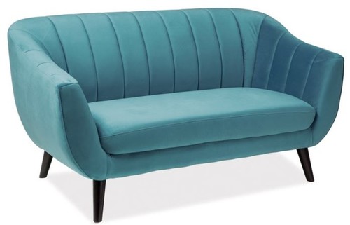 Casa Padrino Luxus Samt Sofa 153 x 85 x H. 83 cm - Verschiedene Farben - Wohnzimmer Sofa - Couch mit edlem Samtsoff - Wohnzimmerm�bel 