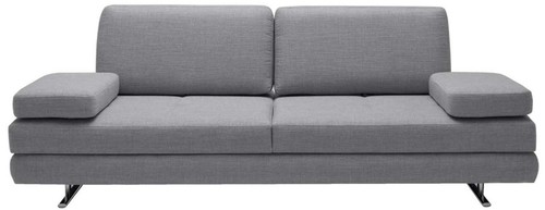 Casa Padrino Luxus Wohnzimmer Sofa mit umklappbaren Armlehnen Grau 218 x 108 x H. 81 cm - Luxus M�bel