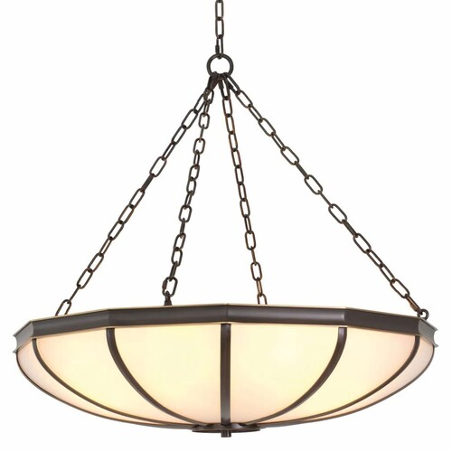 Casa Padrino Luxus Kronleuchter Bronze / Wei� 80 cm - Luxus M�bel - Luxus Interior