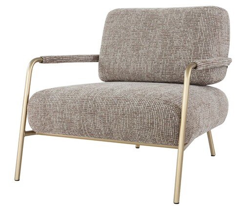 Casa Padrino Luxus Wohnzimmer & Hotel Sessel Braun / Antik Messing - Luxus M�bel